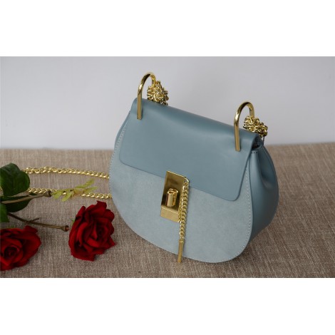  Eldora Genuine Leather Shoulder Bag Light Blue 76228