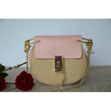  Eldora Genuine Leather Shoulder Bag Apricot 76228