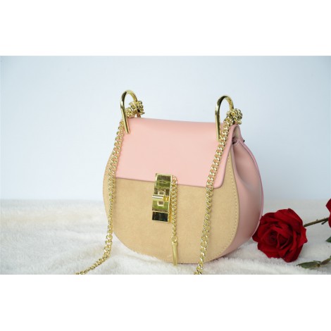  Eldora Genuine Leather Shoulder Bag Apricot 76228