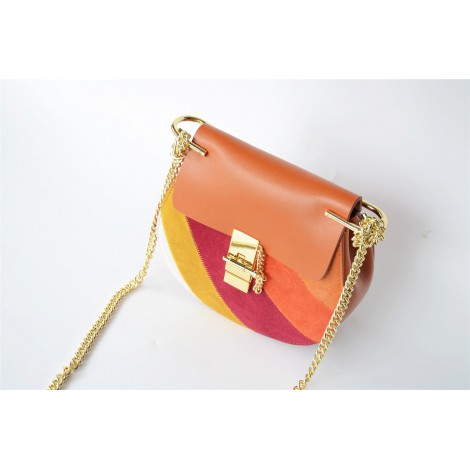  Eldora Genuine Leather Shoulder Bag Orange 76228