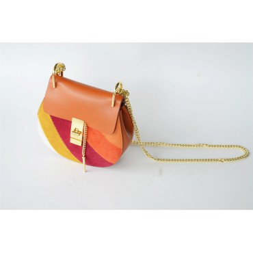  Eldora Genuine Leather Shoulder Bag Orange 76228