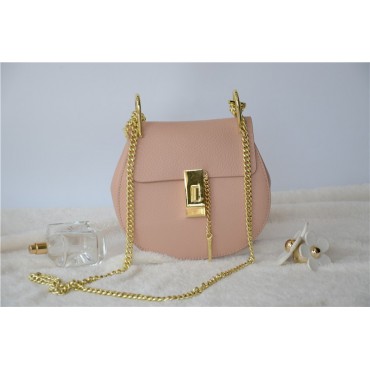  Eldora Genuine Leather Shoulder Bag Pink 76228