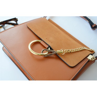 Eldora Genuine Leather Shoulder Bag Brown 76236