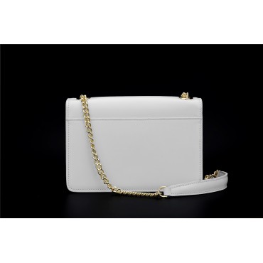 Eldora Genuine Leather Shoulder Bag White 76238