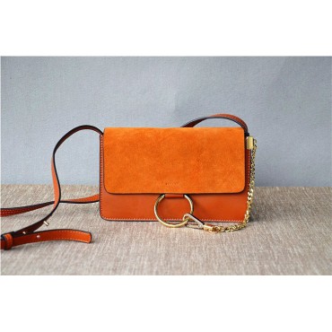 Eldora Genuine Leather Shoulder Bag Brown 76340