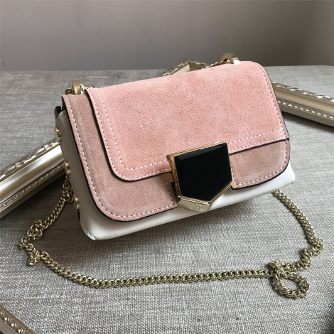 Eldora Genuine Leather Shoulder Bag Pink 76346
