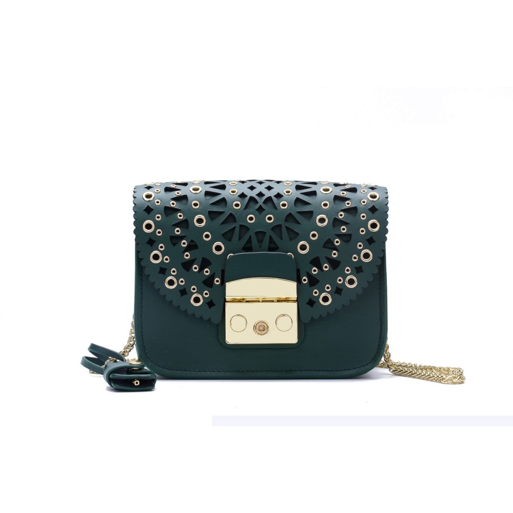Sac à main porté épaule en cuir Bleu 76238 Sac à main porté épaule en cuir Bleu 76238