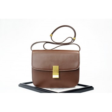 Eldora Genuine Leather Shoulder Bag Coffee 76349