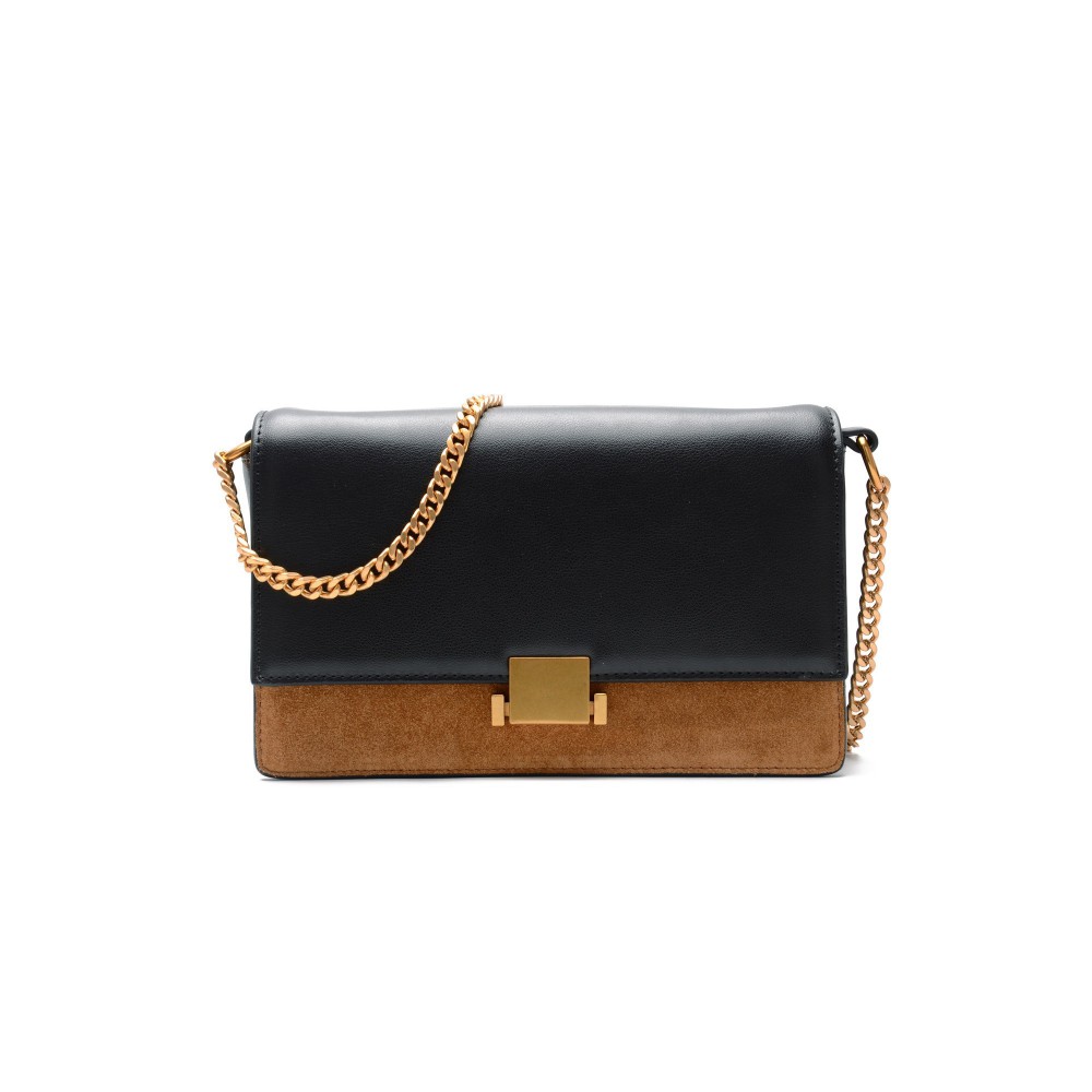Sac à main porté épaule en cuir Marron 76351 Sac à main porté épaule en cuir Marron 76351