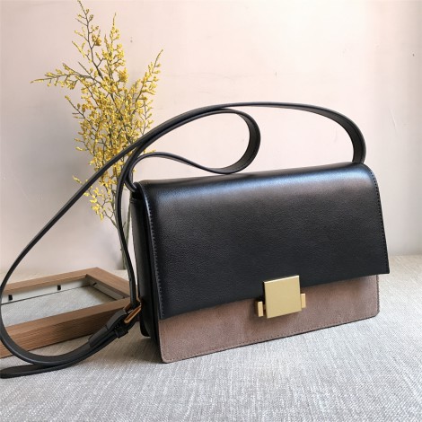 Eldora Genuine Leather Shoulder Bag Khaki 76351