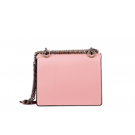 Eldora Genuine Leather Shoulder Bag Pink 76353