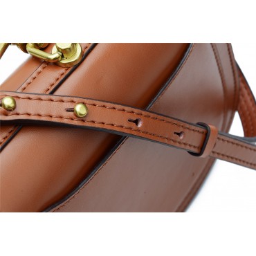 Eldora Genuine Leather Tote Bag Brown 76344