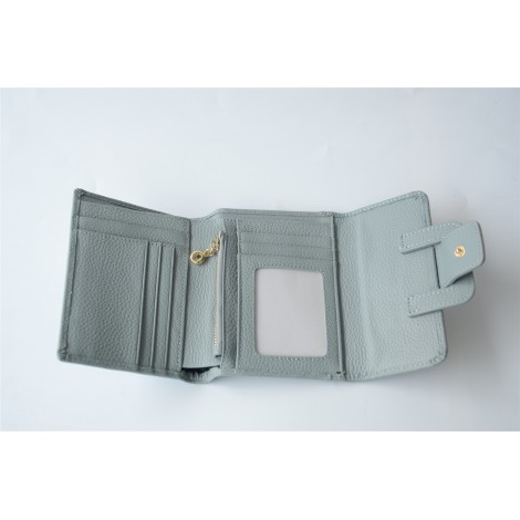 Eldora Genuine Cowhide Leather Wallet Blue 76357