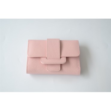 Eldora Genuine Cowhide Leather Wallet Pink 76357