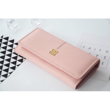 Eldora Genuine Cowhide Leather Wallet Pink 76358