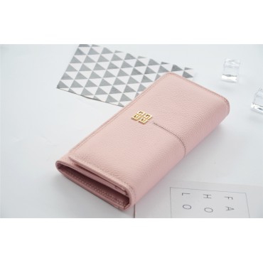 Eldora Genuine Cowhide Leather Wallet Pink 76358