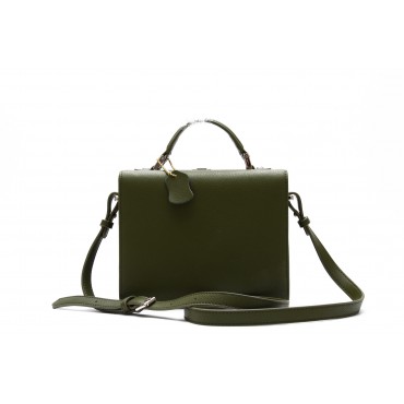 Eldora Genuine Leather Shoulder Bag Green 76361