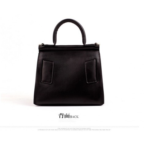 Eldora Genuine Leather Tote Bag Black 76364