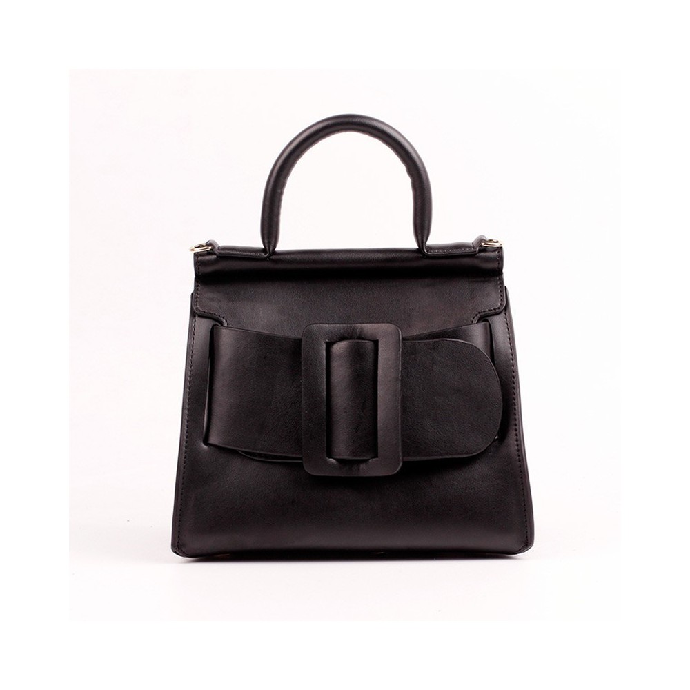 Sac à main cabas en cuir  Noir 76364