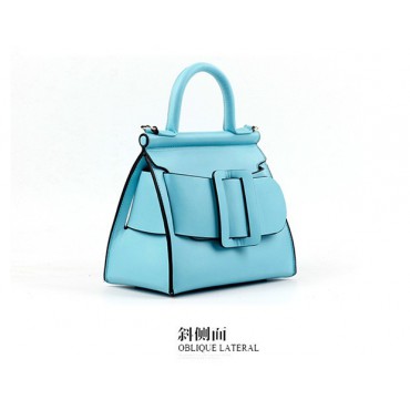 Eldora Genuine Leather Tote Bag Blue 76364
