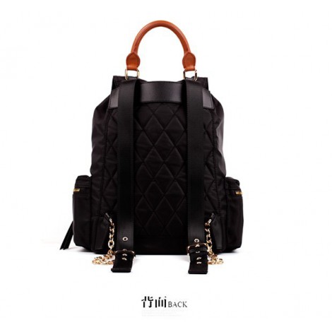 Eldora Genuine Leather Backpack Bag Black 76366