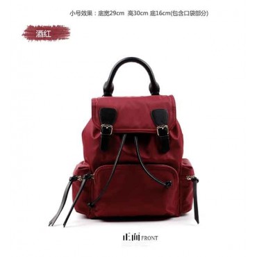 Eldora Genuine Leather Backpack Bag Dark Red 76366