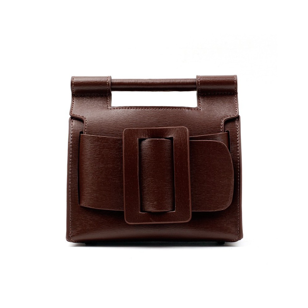 Sac à main porté épaule en cuir Marron 76368 Sac à main porté épaule en cuir Marron 76368