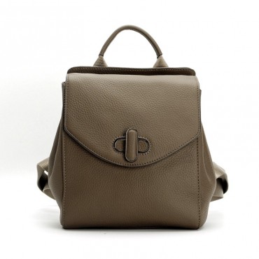 Eldora Genuine Leather Backpack Bag Grey 76388