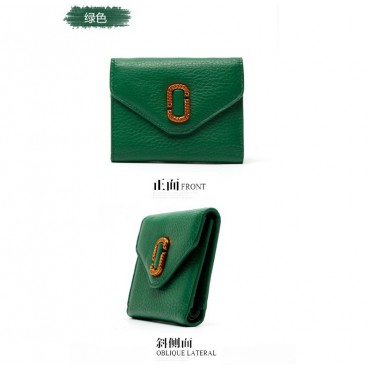 Eldora Genuine Cowhide Leather Wallet Dark Green 76389