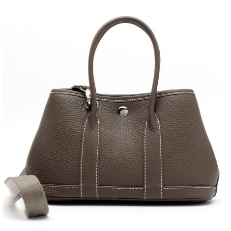 Eldora Genuine Leather Shoulder Bag Dark Grey 76390