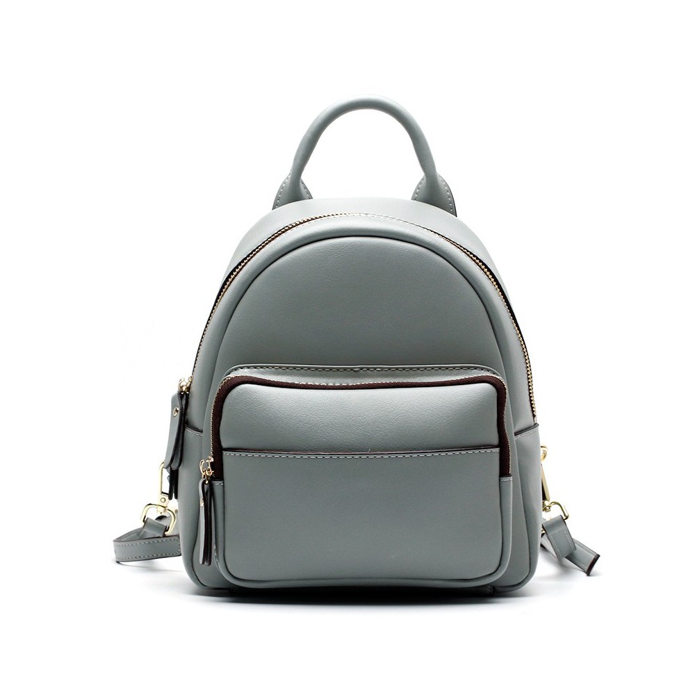 Eldora Genuine Leather Backpack Bag Light Blue 76392