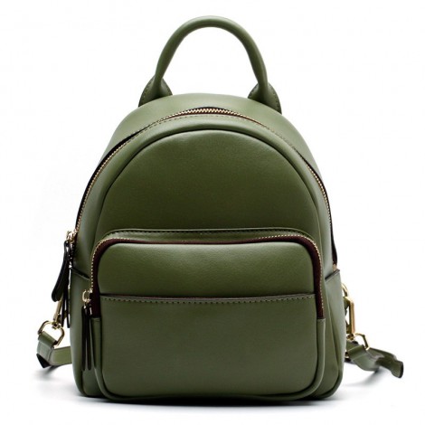 David Tanner green leather backpack purse handbag | eBay