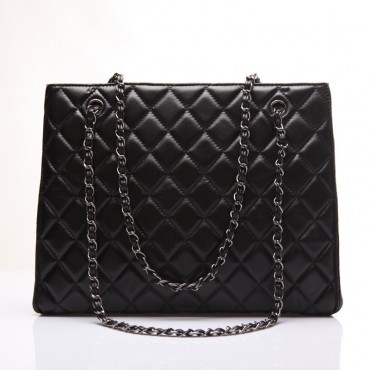 Marceau Genuine Leather Shoulder Bag Black 75113