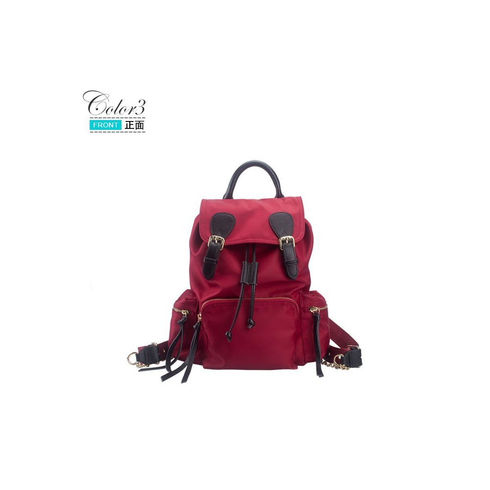 Eldora Genuine Leather Backpack Bag Dark Red 76414