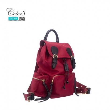 Eldora Genuine Leather Backpack Bag Dark Red 76414