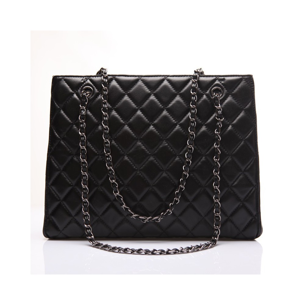 Marceau Genuine Leather Shoulder Bag Black 75113