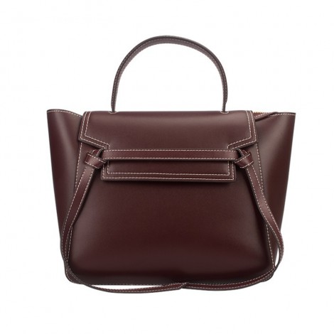 Eldora Genuine Leather Top Handle Bag Purple 76420