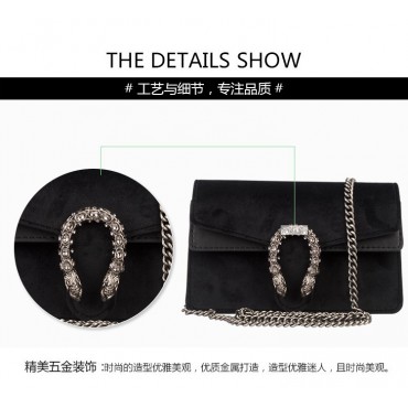 Eldora Genuine Leather Shoulder Bag Black 76421