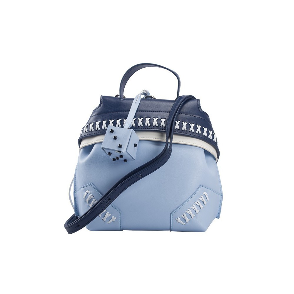 Eldora Genuine Leather Shoulder Bag Blue 76426