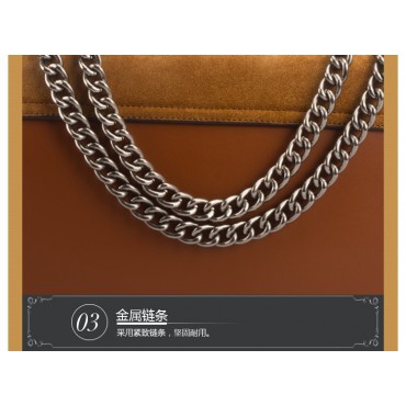 Eldora Genuine Leather Shoulder Bag Brown 76412