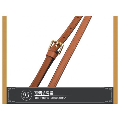 Eldora Genuine Leather Top Handle Bag Brown 76434