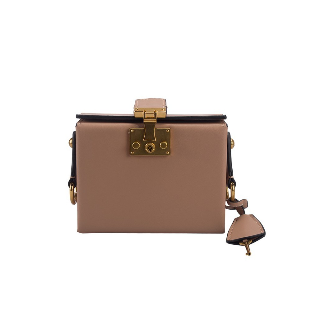 Eldora Genuine Leather Shoulder Bag Khaki 76435