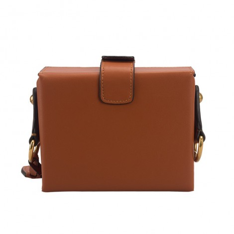 Eldora Genuine Leather Shoulder Bag Brown 76435