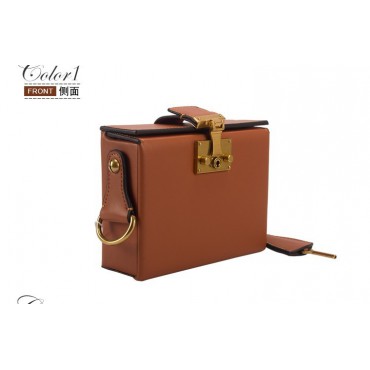 Eldora Genuine Leather Shoulder Bag Brown 76435