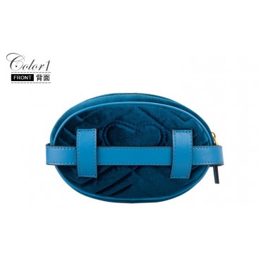 Eldora Genuine Leather Shoulder Bag Blue 76437