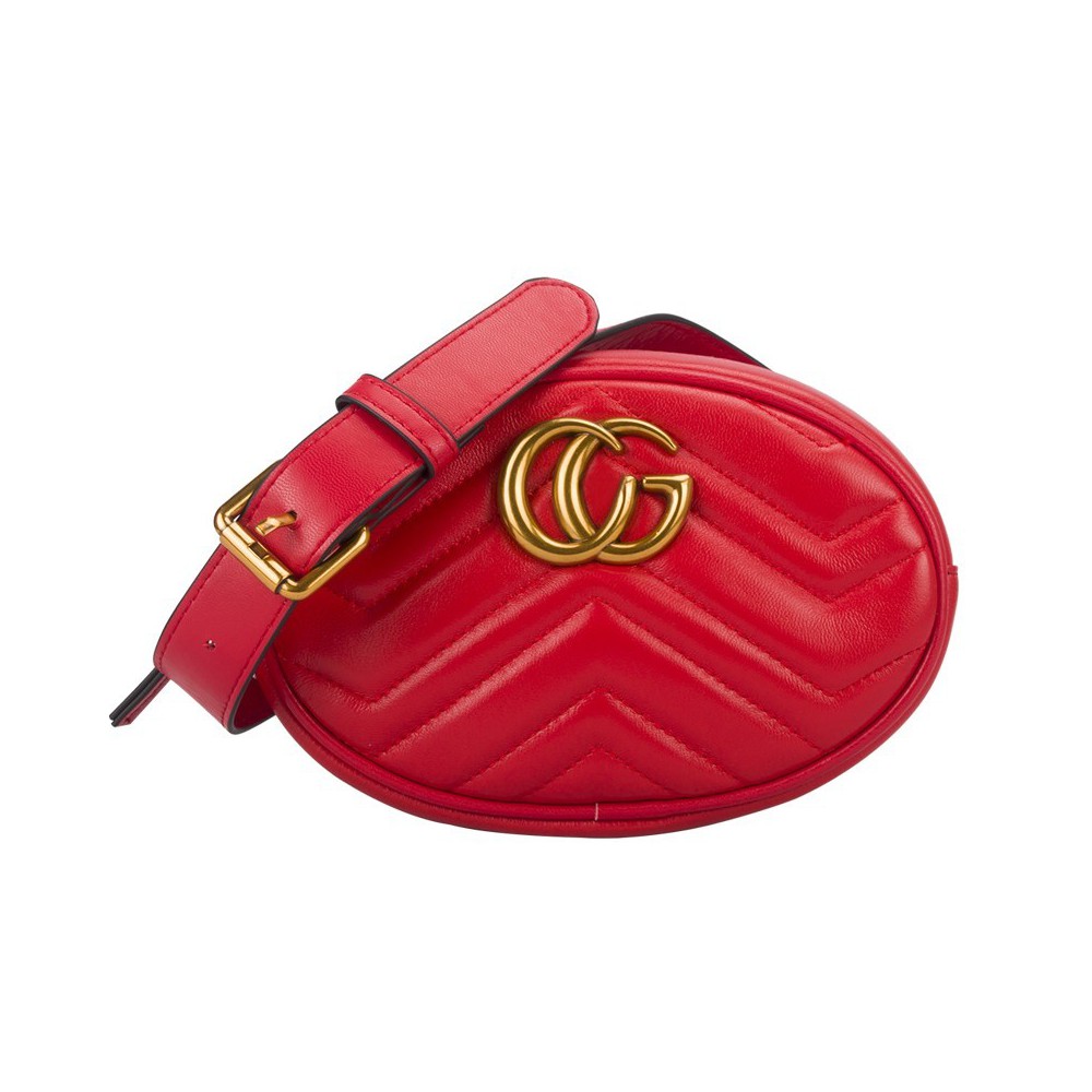 Eldora Genuine Leather Shoulder Bag Red 76437