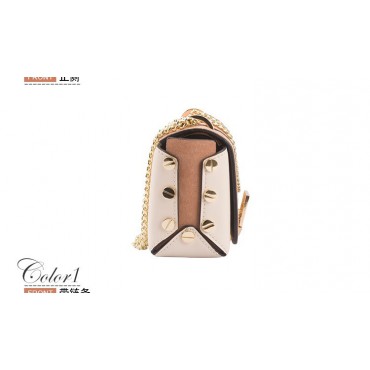 Eldora Genuine Leather Shoulder Bag Orange 76439