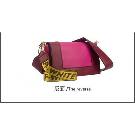 Eldora Genuine Leather Shoulder Bag Pink Dark Red 76440