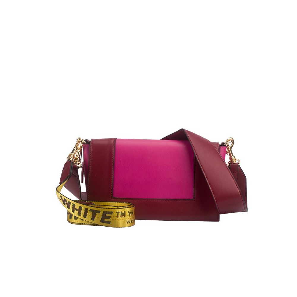 Eldora Genuine Leather Shoulder Bag Pink Dark Red 76440