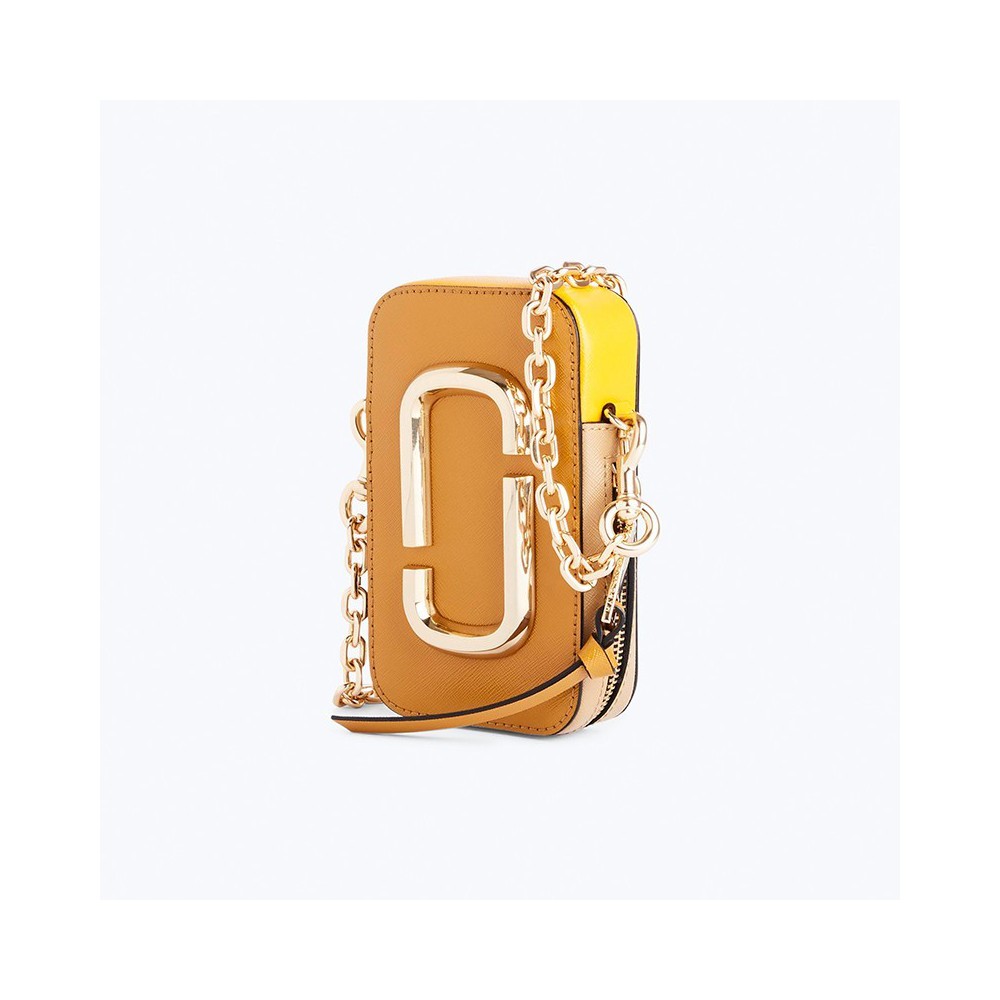 Eldora Genuine Leather Shoulder Bag Orange 76442